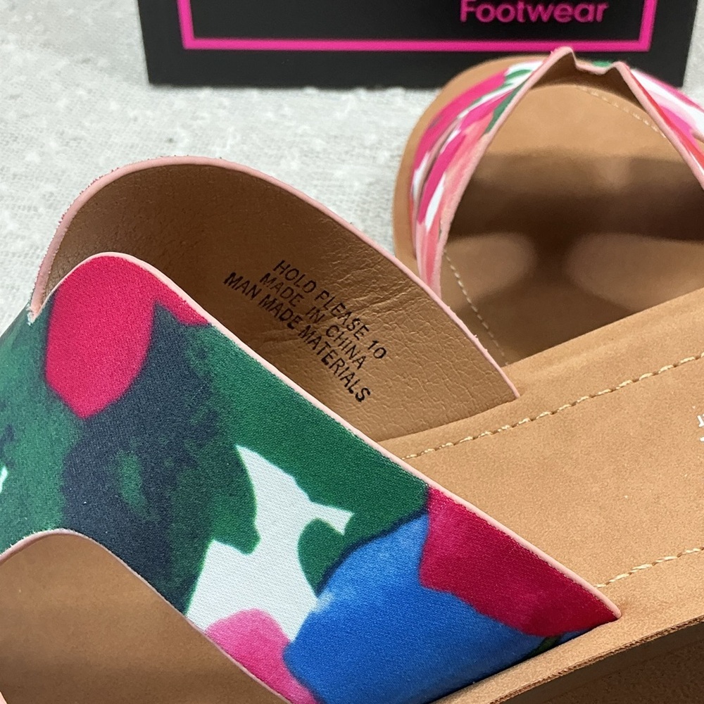 CORKYS Hold Please Women's Multicolored Floral Sandals womens size 10 NIB - Picture 6 of 8